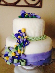 2 Tiered Lavender Cake