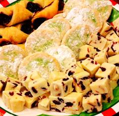 Blueberry Champagne Kifels, Lime Melt Aways & Jewel White Chocolate Fudge                          