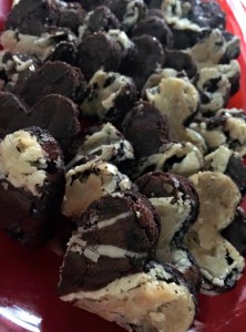 Dark and White Chocolate Hearts 