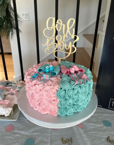 Gender-Reveal-Cake