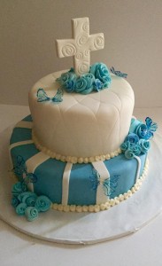 Lavender Raspberry Communion Cake        