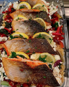 Mediterranean-Salmon-over-Quinoa 