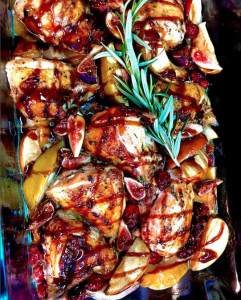 Roasted-Chicken-Thighs-Apples-Figs-in-Pomegranate-Glaze 