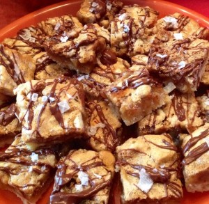 Salted Chocolate Pecan Bars                                  