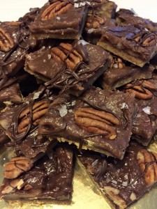 Salted Caramel Chocolate Pecan Bars